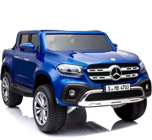 Import SUPER-TOYS MERCEDES X LICENCJA 4X4 2x12V PANEL MP4 MIĘKKIE KOŁA EVA MIĘKKIE SIEDZENIE LAKIER POLEROWANY FUNKCJA BUJANIA FULL OPC XMX-606-LAKIER-NIEBIESKI - Pojazdy elektryczne dla dzieci - miniaturka - grafika 1