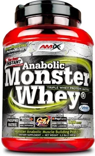 Amix Białko Anabolic Monster Whey 2200 g malina - Odżywki białkowe - miniaturka - grafika 2