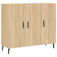 Szafki do salonu - Szafka, dąb sonoma, 90x34x80 cm, materiał drewnopochodny Lumarko! - miniaturka - grafika 1