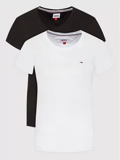 Koszulki i topy damskie - Tommy Jeans Komplet 2 t-shirtów Soft DW0DW11459 Kolorowy Regular Fit - grafika 1