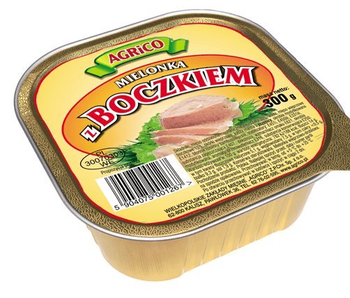 AGRICO 300G MIELONKA Z BOCZKIEM