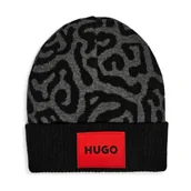 Czapki dla dzieci - HUGO KIDS Czapka | z dodatkiem wełny - miniaturka - grafika 1