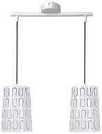 Lampy sufitowe - Candellux VISTA LAMPA WISZĄCA 2X60W E27 BIAŁY - miniaturka - grafika 1