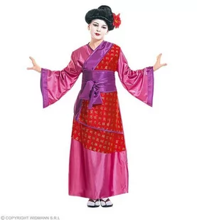 Strój dla dzieci, geisha, różowy, rozmiar 128 - Stroje karnawałowe - miniaturka - grafika 1