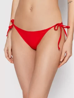 Stroje kąpielowe - Guess Dół od bikini E02O21 LY00K Czerwony - grafika 1