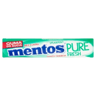Guma do żucia Mentos Pure Fresh Roll Spearmint 15 g (80975038) - Gumy do żucia, lizaki, dropsy - miniaturka - grafika 1