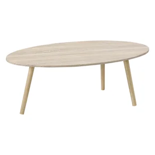 Stolik kawowy Viborg 109,5 x 59,5 x 39,5 cm Stolik boczny MDF lite drewno o wyglądzie dębu [en.casa] - Ławy i stoliki kawowe - miniaturka - grafika 1