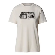Koszulki sportowe damskie - Koszulka damska The North Face Foundation 0A8BRZQLI1 - biała - miniaturka - grafika 1