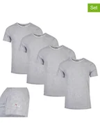 Koszulki męskie - Fila Koszulki (4 szt.) w kolorze szarym - miniaturka - grafika 1