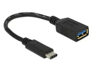 Delock Adapter USB USB type-C M - USB AF 3.1 0.15m 65634 - Adaptery i przejściówki - miniaturka - grafika 1