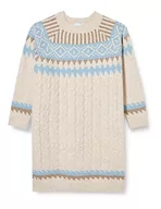 Sukienki - Boline Damska sukienka z dzianiny 81432377, beżowo-brązowa, niebieska, XL/XXL, beżowy, brązowy, niebieski, XL-XXL - miniaturka - grafika 1