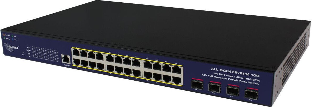 24+4P Allnet All-SG8428V2FPM-10G POE M