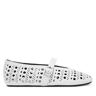 Baleriny - Baleriny Badura ELAN-SLT24067P-55 Biały - miniaturka - grafika 1