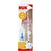 Butelki dla niemowląt - Nuk Butelka z wskaźnikiem temp. 0-6m First Choice 10741927 300 ml - miniaturka - grafika 1