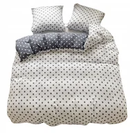 Pościel - POŚCIEL 140x200 DWUSTRONNA BAWEŁNA SATYNA GierekHoff KOMPLET 2 cz. kropki - miniaturka - grafika 1