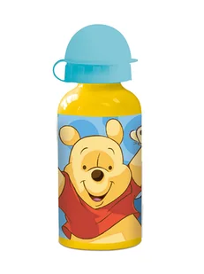 p:os Bidon "Winnie the Pooh" w kolorze żółtym - 400 ml - Sztućce dla dzieci - miniaturka - grafika 1