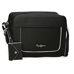 Pepe Jeans Jeny torebka, czarna, 20 x 11 x 4 cm, sztuczna skóra - Torebki damskie - miniaturka - grafika 1