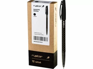 Długopis Rystor Kropka 0,5mm czarny 12 sztuk - Długopisy - miniaturka - grafika 1