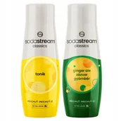Syropy i koncentraty owocowe - SODASTREAM Tonic + Imbir Ale zestaw syropów do saturatora 2 szt. - miniaturka - grafika 1