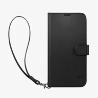 Etui i futerały do telefonów - Spigen Wallet S pokrowiec na telefon komórkowy 15,5 cm (6.1") Z klapką Czarny - miniaturka - grafika 1