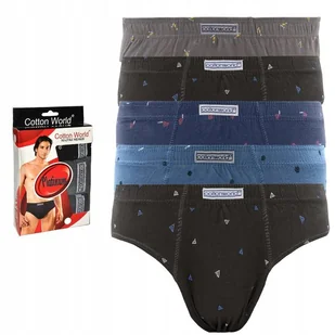 5x Slipy Męskie Cotton World Majtki Bawełniane 6xl - Majtki męskie - miniaturka - grafika 1