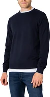 Swetry męskie - ARMANI EXCHANGE Sweter męski bawełniany niebieski GR54204 - Rozmiar: S - miniaturka - grafika 1