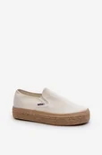 Trampki damskie - Damskie Trampki Slip-On Z Plecionką Lee Cooper LCW-24-44-2430-36 - miniaturka - grafika 1