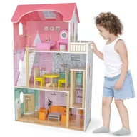 Domki dla lalek - VIGA Duży Drewniany Domek dla Lalek - miniaturka - grafika 1
