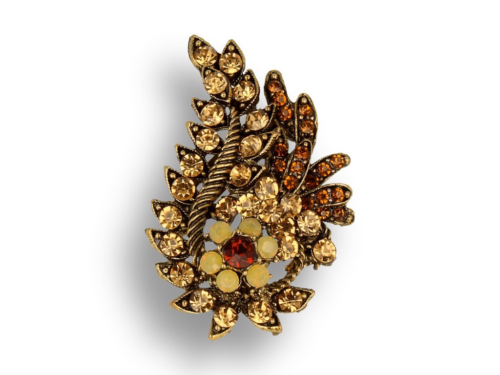 BROSZKA damska z kryształkami