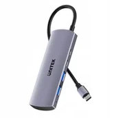 Huby USB - Unitek Hub 4w1 USB-C 10 Gbps, 2x USB-A i 2x USB-C H1112DGY01 - miniaturka - grafika 1