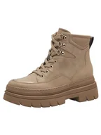 Kozaki damskie - Marco Tozzi Damskie buty Bootie Laced 2-26297-43, modne kozaki, taupe Comb, 38 EU, Taupe Comb, 38 EU - miniaturka - grafika 1