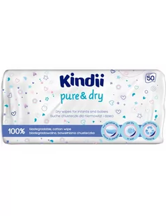 Kindii Chusteczki suche dla dzieci i niemowląt - Chusteczki nawilżane - miniaturka - grafika 1