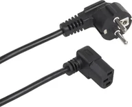 Kable - Kabel zasilający Maclean Kabel zasilający Maclean, kątowy, 3 pin, wtyk EU, 1.5m, MCTV-851 - miniaturka - grafika 1