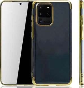 Etui na telefon Samsung Galaxy S20 Ultra Gold - Clear - silikonowe etui z TPU w kolorze przezroczystego złota - Etui i futerały do telefonów - miniaturka - grafika 1