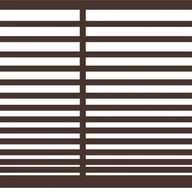 Ogrodzenia - Polbram Brama przesuwna bez przeciwwagi Bali II 4x1,5 m lewa brązowa automat - miniaturka - grafika 1