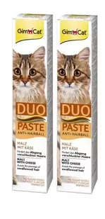 GIMBORN Gim Cat Pasta Anti-Hairball Duo malt z serem 2x50g - Suplementy i witaminy dla psów - miniaturka - grafika 1