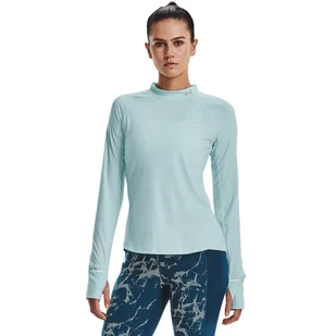 Damska Koszulka z długim rękawem UNDER ARMOUR UA OUTRUN THE COLD LS 1373208-469 – Turkusowy - Koszulki i topy damskie - miniaturka - grafika 1