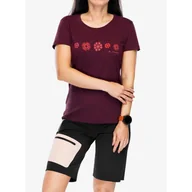 Koszulki sportowe damskie - Koszulka z nadrukiem damska Vaude Cyclist T-Shirt V - miniaturka - grafika 1