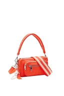 Torebki damskie - Desigual Women's Half Logo 24 Camb Accessories PU Across Body Bag, pomarańczowa, pomarańczowy - miniaturka - grafika 1