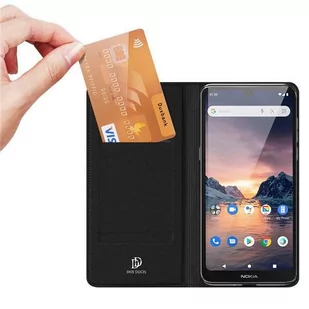 Dux Ducis Skin Pro kabura etui pokrowiec z klapką Nokia 1.3 czarny - Etui i futerały do telefonów - miniaturka - grafika 3