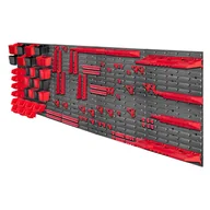 Pozostałe wyposażenie warsztatu - Tablica warsztatowa Lokke 122 elementy 232 x 78 cm, czerwona - miniaturka - grafika 1