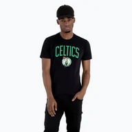 Koszulki męskie - Koszulka męska New Era Celtics black - miniaturka - grafika 1