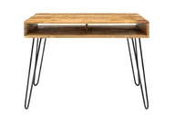 Biurka - Invicta Biurko Rac 100 cm naturalny Mango 38945 - miniaturka - grafika 1
