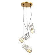 Lampy sufitowe - Italux Lampa zwis Coco MDM-3941/3 GD MDM-3941/3 GD - miniaturka - grafika 1