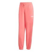 Spodnie rowerowe - adidas Kobiety ESSENTIALS LINEAR FRENCH TERRY CUFFED PANTS, semi turbo/white, XS - miniaturka - grafika 1