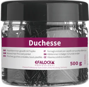 Efalock Duchesse, wsuwki do włosów, 5cm, opakowanie 500g, czarny - Ozdoby do włosów - miniaturka - grafika 1