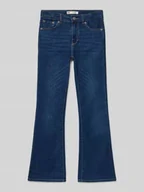 Spodnie i spodenki dla dziewczynek - Jeansy rozkloszowane z 5 kieszeniami - miniaturka - grafika 1