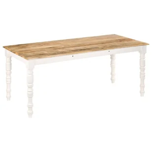 vidaXL Stół jadalniany 180 x 90 x 76 cm, lite drewno mango - Stoły - miniaturka - grafika 1