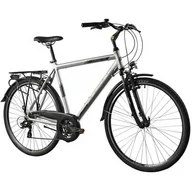 Rowery - Rower trekkingowy INDIANA X-Road 1.0 M21 28 cali męski Srebrny - miniaturka - grafika 1