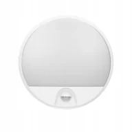 Lampy sufitowe - Plafon Led Agat 10W 4000K IP54 biały czujnik ruchu - miniaturka - grafika 1